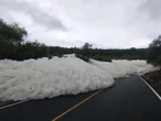Espuma cubre carretera en Hidalgo: ¿De dónde salió? 