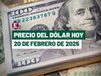 ¡Peso se recupera! Precio del dólar hoy 20 de febrero de 2025