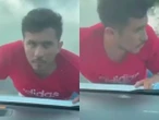 Intento de robo termina con el ladrón colgado del vehículo en autopista de Veracruz | VIDEO