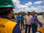 Rubén Rocha supervisa proyecto de infraestructura en río Culiacán