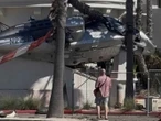 Helicóptero cae en playa del sur de California; 5 heridos | VIDEOS
