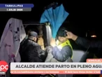 Alcalde de Tamaulipas atiende parto en camino anegado por la tormenta 'Barry'