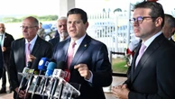 Alcolumbre e Motta defendem reação coordenada do governo brasileiro a tarifaço de Trump