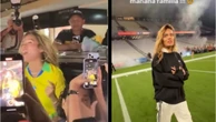 Karol G chega ao Brasil, visita estádio do Corinthians e atende fãs