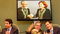 Imagem de IA mostra Machado de Assis dando boas-vindas para Miriam Leitão, 12ª mulher da ABL