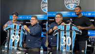 Grêmio apresenta Kike Olivera e Luan Cândido como novas contratações