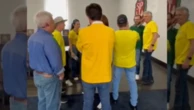 Caiado, Nunes e Marcos Pontes se encontram no Palácio dos Bandeirantes antes de ato na Paulista