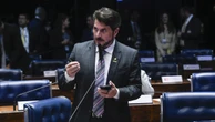 Antes de deixar o Brasil, Marcos do Val discursou e disse que Moraes foi condenado por um órgão ligado à ONU