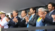 Antes de manifestação na Paulista, Tarcísio e Nunes assistem a desfile do 7 de Setembro juntos pelo 3º ano seguido