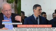 Alfonso Guerra no tiene dudas: "Hay cuatro fórmulas para salir de aquí y en ninguna Pedro Sánchez debe ser el candidato"