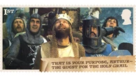 Monty Python vuelve y en forma de sellos: el servicio postal británico anuncia una colección imprescindible para fans de Los caballeros de la mesa cuadrada