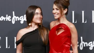 Paula Echevarría se corona con un vestidazo rojo en el primer posado con su hija Daniella en un photocall