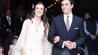 La novia más elegante (y romántica) del fin de semana: Pepa Astolfi y su vestido con capa vaporosa diseñado por ella misma