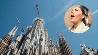 Rosario Matew reacciona a la Sagrada Familia y le ocurre algo inesperado: "Lo que no nos pase en este viaje..."