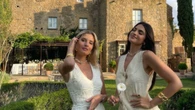Teresa Andrés y Marta Lozano con dos deslumbrantes looks en el bautizo de Teíta en Valencia