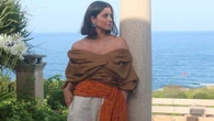 La invitada más original de la boda del fin de semana en Menorca: María García de Jaime se corona con este look con pantalones bombachos