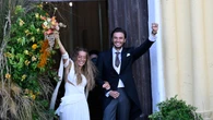 Así es el vestido de novia de estilo griego de Belén Écija en su boda en Menorca: de firma española, sin velo y con bailarinas