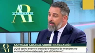 Santiago Abascal explica su política migratoria en 'El programa de Ana Rosa': "Si seguimos repartiéndolos, van a seguir llegando"