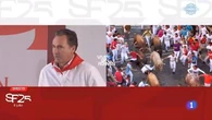 Álvaro Núñez irrumpe en "Vive San Fermín" y denuncia el bloqueo de RTVE al toreo