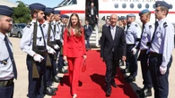 Leonor se empodera a su llegada a Portugal con el bolso español (y vegano) que comparte con su prima Victoria Federica