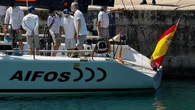 Felipe VI sale a entrenar a bordo del "Aifos" para la Copa del Rey MAPFRE