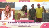Preocupación en ‘Y ahora Sonsoles’: una reportera logra escapar a tiempo del fuego en Zamora