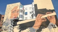 Sfhir, el mejor muralista del mundo, inicia en Arganda una obra de 350 metros cuadrados