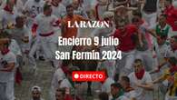 Encierro San Fermín 2024 en directo hoy: ¡Allá van los toros de Victoriano del Río y Cortés!