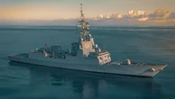 La fragata "Cristóbal Colón" lanza un misil Harpoon en el Mar del Norte