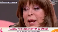 Massiel, entre lágrimas al relatar su lucha contra el cáncer: "No se lo llegué a contar"