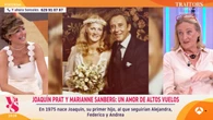 Marianne recuerda en 'Y ahora Sonsoles' su historia de amor con Joaquín Prat: "Un señor separado y con dos hijas"