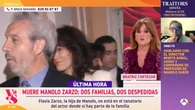 Beatriz Cortázar destapa en 'Y ahora Sonsoles' la verdadera relación entre Manolo Zarzo y su hija Flavia: "Ahora hablará"