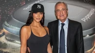 Kim Kardashian apoya al Real Madrid con pantalones de chándal (y zapatos de tacón) en el Santiago Bernabéu