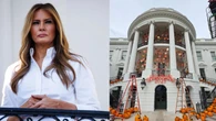 Melania Trump comparte la decoración de Halloween mientras crece la controversia por las reformas en la Casa Blanca