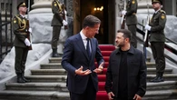 El secretario general de la OTAN, Mark Rutte, visita por sorpresa Kiev: "Rusia está cada vez más desesperada"