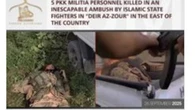 El Estado Islámico asesina a cinco militares del PKK eb venganza por la presencia de mujeres y niños en los campamentos de Al Hol