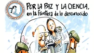 Así será el cartel de la campaña del XL Contingente del Ejército de Tierra en la Antártida: "Por la paz y la ciencia, en la frontera de lo desconocido"