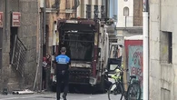 Un camión de basura con una avería en los frenos atropella a varias personas en Pamplona