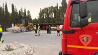 Muere un hombre en un accidente en Quinto (Zaragoza) al volcar la grúa en la que trabajaba