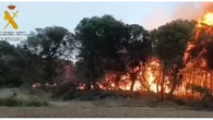 La Guardia Civil de Navarra detecta un incendio en las Bárdenas Reales y logra su rápida extinción