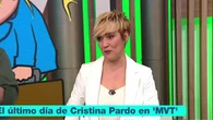 Cristina Pardo se despide definitivamente de 'Más vale tarde': "Han sido 20 años y espero estar a la altura"