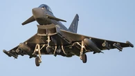 Prueban una nueva tecnología antidrones en el eurocaza Typhoon