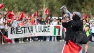 Un centenar de estudiantes pasan la noche encerrados en la Complutense en apoyo a Gaza y el asalto se salda con tres heridos leves
