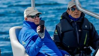 Don Juan Carlos sale a navegar en Sanxenxo acompañado de su sobrina, Simoneta Gómez-Acebo