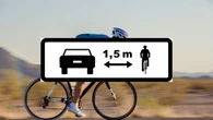 Hasta 200 euros de multa y 6 puntos por ignorar la nueva señal de la DGT para reforzar la seguridad de los ciclistas