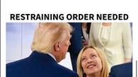 Trump se ensaña con Meloni y le pide una "orden de alejamiento"