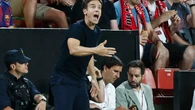 Íñigo Pérez, entrenador del Rayo Vallecano, tras el penalti a Lamine Yamal: "Nos vamos del campo"