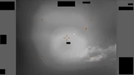 “El dron disparó un misil Hellfire, alcanzó al objeto, pero este no sufrió daño”