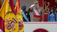 La Princesa Leonor se estrena en el Día de las Fuerzas Armadas en un desfile deslucido sin aviones ni paracaidistas
