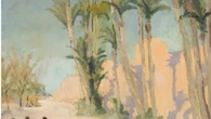 Subastan en Canadá un óleo de Wiston Churchill que representa un paisaje de Marrakech